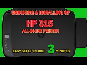 🖨 Unboxing & Installing of HP 315 Printer Complete & Easy Set up