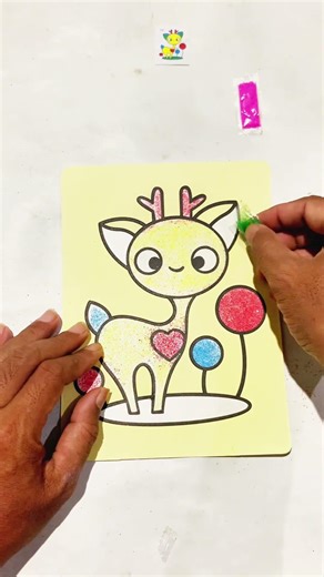 Perfect Sticker Peel + Green Sand Pour 🌿 | Oddly Satisfying Art