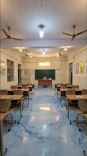 School Classroom Transformation with Epoxy Floor | Satisfying Timelapse