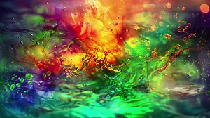 Inks exploding in water making abstract patterns in ai Free Stock Video Footage