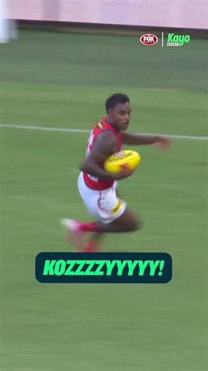 Kozzy delivers a MUCH NEEDED goal for the Dees 😤 The only place to watch every game of every round live is Fox Footy, available on Kayo Sports. #AFL