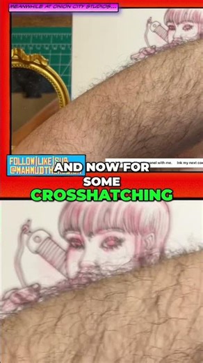 Drawing Noodles & Drop Shadows! #shorts #ComicArt #InkDrawing #NoodleArt #ArtistLife