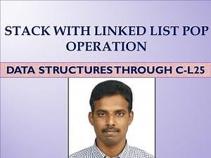 Stack with Linked List POP Operation- Lecture 25