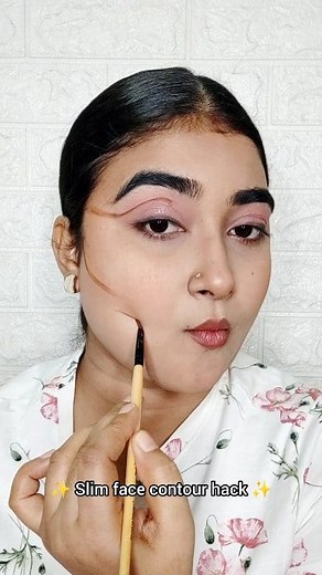 Slim face contour hack ✨ #reel #hack #makeup #makeuphack #viralvideo | Mamta Yadav