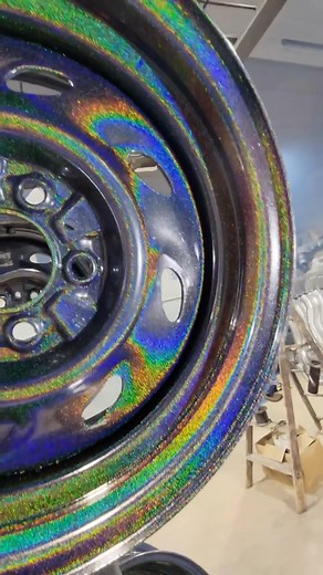 #WheelWednesday | ft. Prismatic Universe 👽 #prismaticpowders #powdercoat #powdercoating #prismaticuniverse | Prismatic Powders