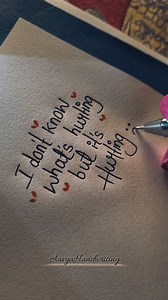 But it's hurting 😢 #aavyahandwriting #sadstatus #facebookviralreel #instagramreels #viralvideos | Aavya Handwriting