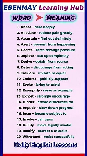 Upgrade Your English with These 20 Advanced Words! 🚀