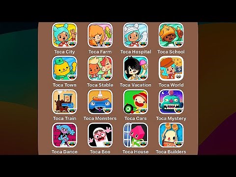 37 Toca Boca Games: Toca Life,Toca Farm,Toca Hospital,Toca School,Toca Stable,Toca Vacation,World
