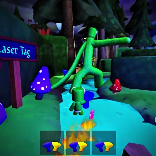 What If I Playing as Green & Green Monster In Rainbow Friends funny moments #rainbowfriends #roblox