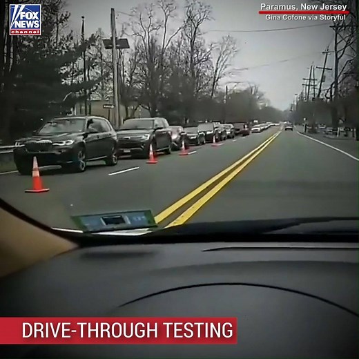 429K views · 3.3K reactions | A staggeringly long line formed on roads in New Jersey after a drive-through coronavirus testing facility opened in Paramus. https://fxn.ws/2QCB2I7 | Fox News | Facebook