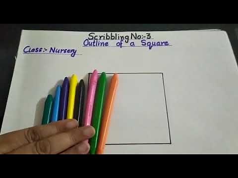 Scribbling Activity for Nursery | How to do scribbling drawing in nursery class | Lots Of Tutorials