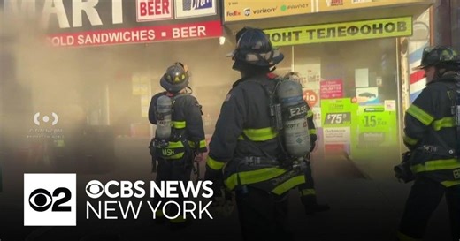 Brooklyn fire sends smoke pouring from businesses