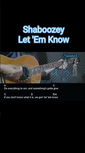 Shaboozey - Let 'Em Know Guitar Chords Lyrics #shorts