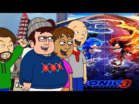 Classic Caillou sneaks off to go see sonic 3 movie and gets Grounded.