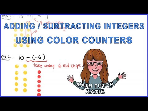 How to Add and Subtract Integers using Color Counters | High School Math | Online Math Tutorial