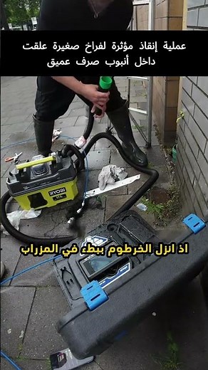 ينقذ الكتاكيت من مزراب الماء 🐤🫢