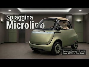 New Microlino Spiaggina 2026 | This Microcar Looks Retro But Is Waterproof and Long Range Capable!