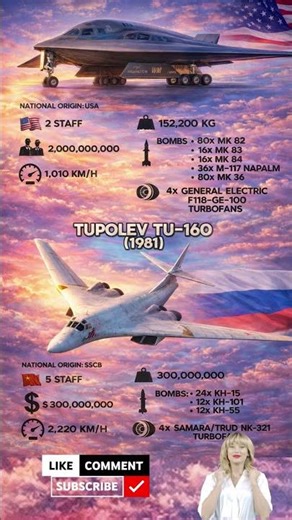 B-2 Spirit vs Tu-160: Who truly dominates the skies?