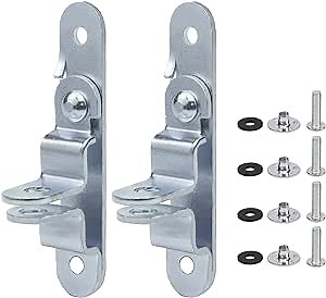 ESUDNT Cargo Trailer Door Latch Hasp Keeper for Ramp Padlock Race Bar Lock Handle Enclosed Car Hauler (Industrial Grade Steel, Comes with Screws and Waterproof Nuts)