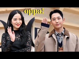 Jisoo and Jung Hae In Interaction at Dior Fall 22 | Haesoo meets up at the same event