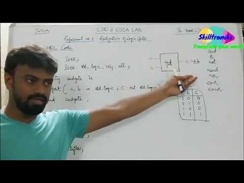 VHDL Programming for Digital Logic Gates || DSD DICA LAB