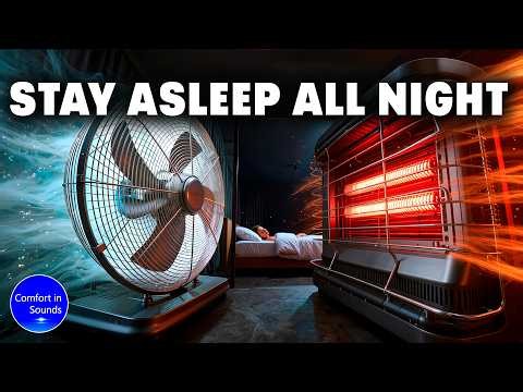 Box Fan & Heater White Noise – Fall Asleep Fast & Sleep Better (10 Hours)