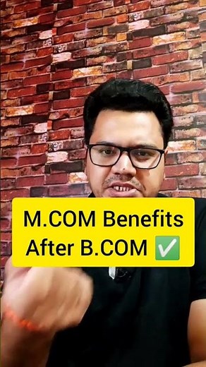 M.Com Course Benefits 🔥🔥 | M.Com After B.COM Perfect Choice? 😱 | #shorts