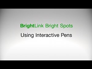Epson BrightLink Projectors | How To Use the Interactive Pens