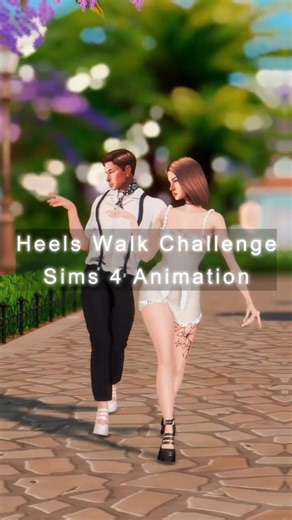 Heels Walk Challenge 👠 | Sims 4 Animation (FREE) #thesims4 #animation #sims4 #sims4mods #machinima