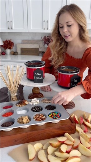 Caramel Apple Dipping Station