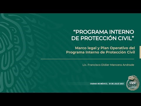 Curso: Programa Interno de Protección Civil, Tema 1