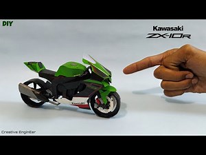 DIY Kawasaki Ninja ZX10R | How to make bike with paper and cardboard