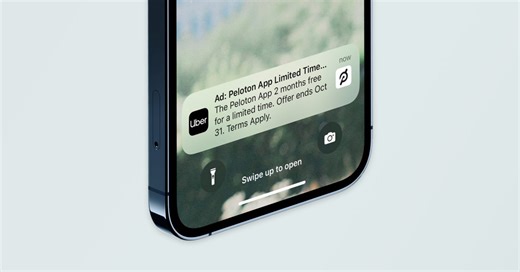 Uber app experimenting with push notification ads