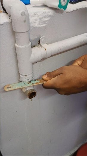 Old Rust Iron Elbow Change| Water Leakage Fix #plumbing #short