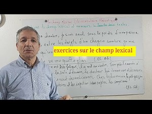 exercices et corrections du champ lexical