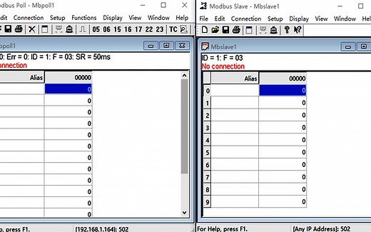 网络调试助手和Modbus Slave调试助手实现Modbus TCP以太网通信