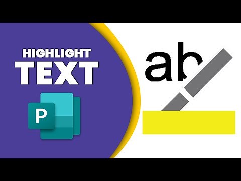 How to highlight text in MS publisher