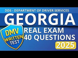 Georgia DMV Written Test 2025 | 40 Importan Questions to Get your License!