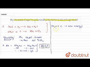 Why is the extraction of copper from pyrites more difficult than that from its oxide ore through...