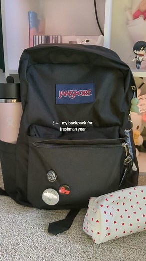 does anyone know how to make your pins stay😓 these will last a week #backpack #freshman #school #jansport #pins #yotsuba #brandymelville #smiski #sixseasonsandamovie #bowie #socal #miffy #highschool