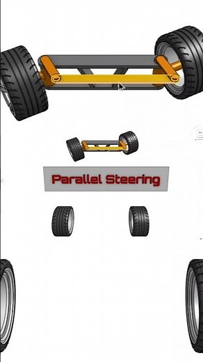 Parallel Steering Mechanism #onshape #automobile #cad #steering