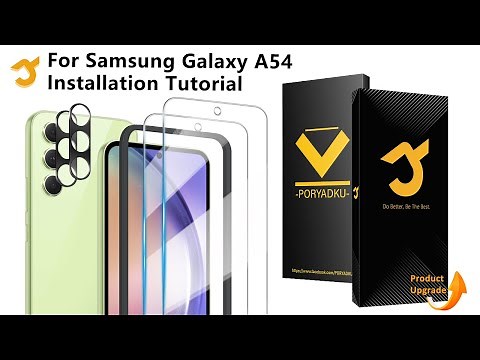 📱JZG For Samsung Galaxy A54 Screen Protector (panzerglas/schutzfolie) Installation Tutorial