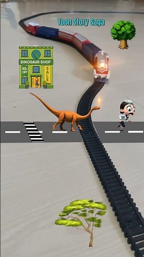 Brontosaurus 🦕 | Brontosaurus Video | Brontosaurus turns into a Tyrannosaurus 🦖 | T-Rex Train Video