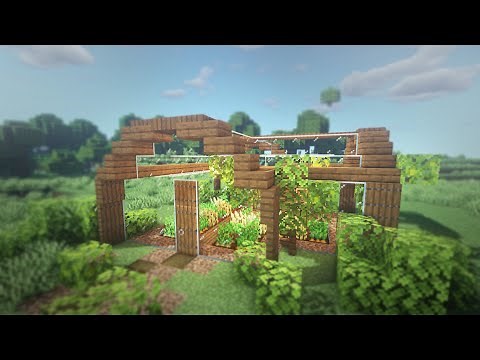 Minecraft: How to create a simple greenhouse | Greenhouse Tutorial