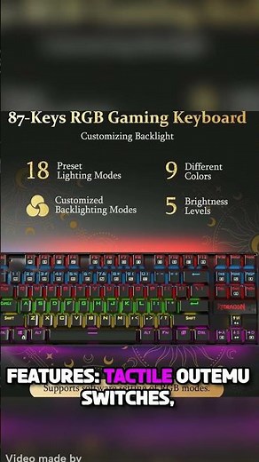 Redragon K552 The BEST Keyboard for gaming #GamingKeyboard #mechanicalkeyboard #rgbkeyboard