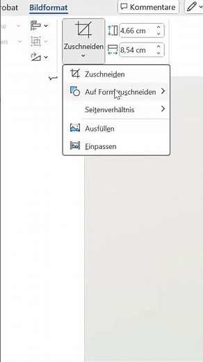 Word II Bilder richtig zuschneiden II Deutsch