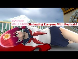 Eliminating Everybody With Red Hair In Yandere Simulator Mission Mode!
