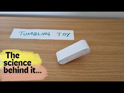 Make this tumbling toy and find out the science behind it! Science project for school.