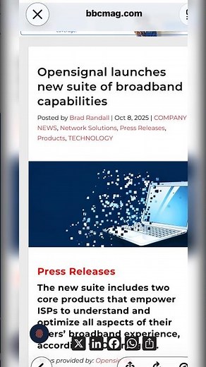 Opensignal launches new suite of broadband capabilities