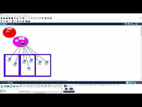 Small Office Network using VLANs, DHCP, and Internet access in Cisco Packet Tracer